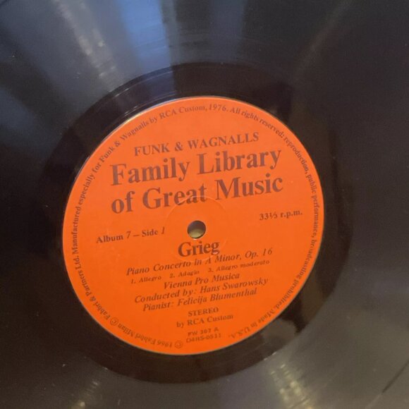 Piano Concerto In A Minor Peer Gynt Suite No. 1 (Vinyl, 1976) RCA Custom FW-307 - Picture 7 of 9